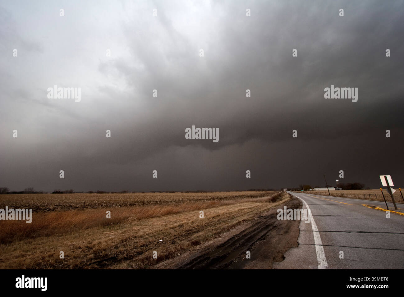 Eine Superzelle Unwetter östlich von McCool Junction Nebraska 23. März 2009 Stockfoto