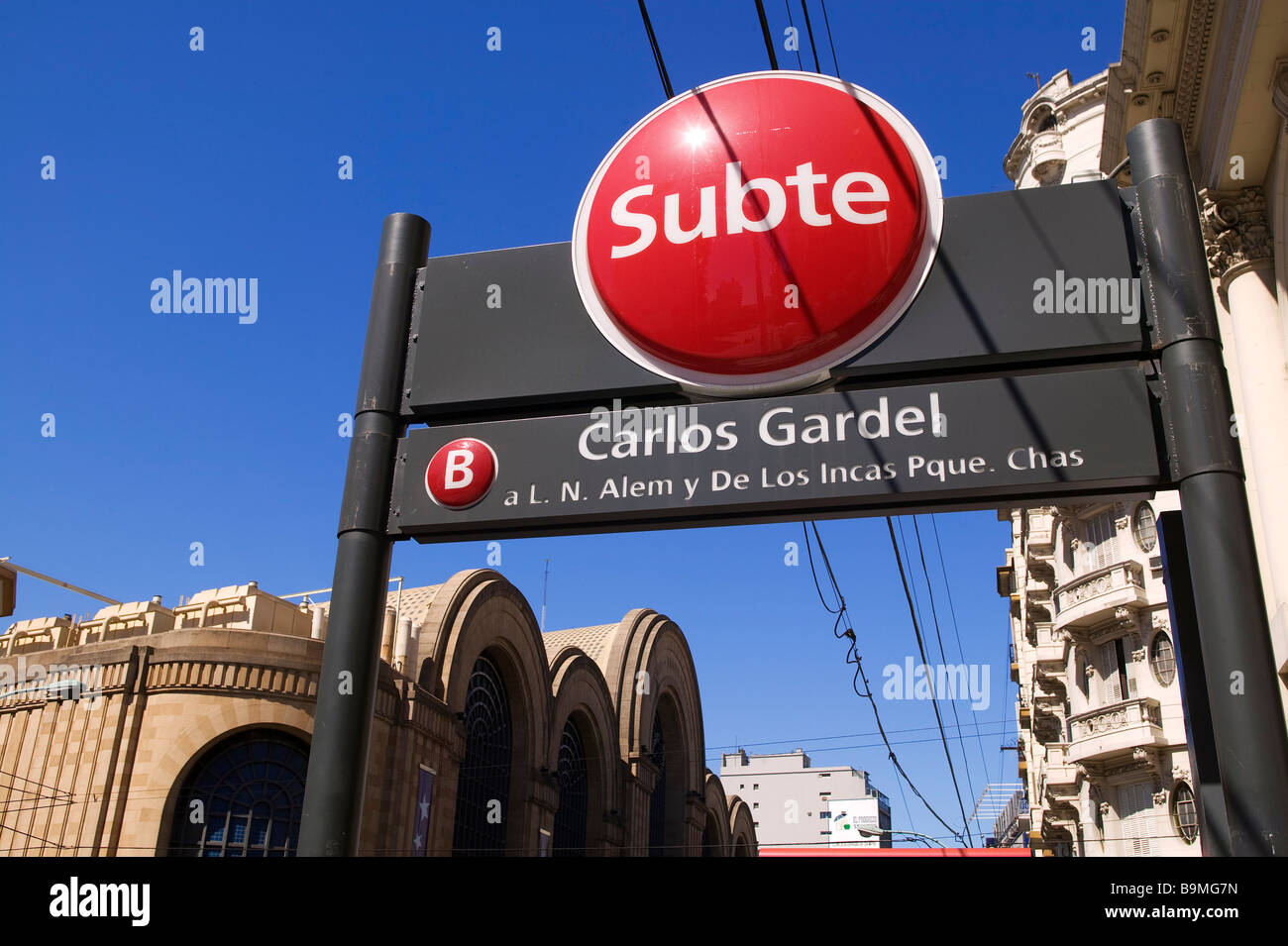 Argentinien, Buenos Aires, Carlos Gardel u-Bahnstation Stockfoto
