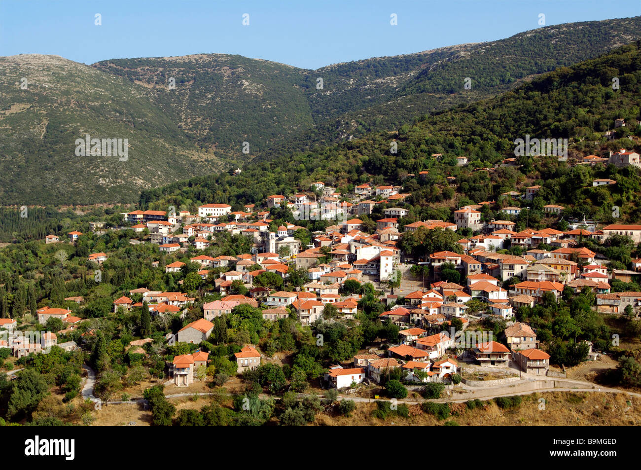 Griechenland, Peloponnisos, Arcadia, Andritsena Dorf Stockfoto