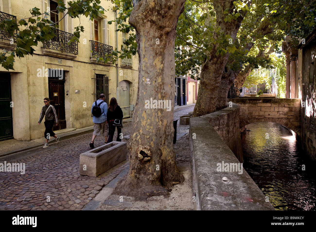 Vaucluse, Frankreich, Avignon, rue des Teinturiers Stockfoto