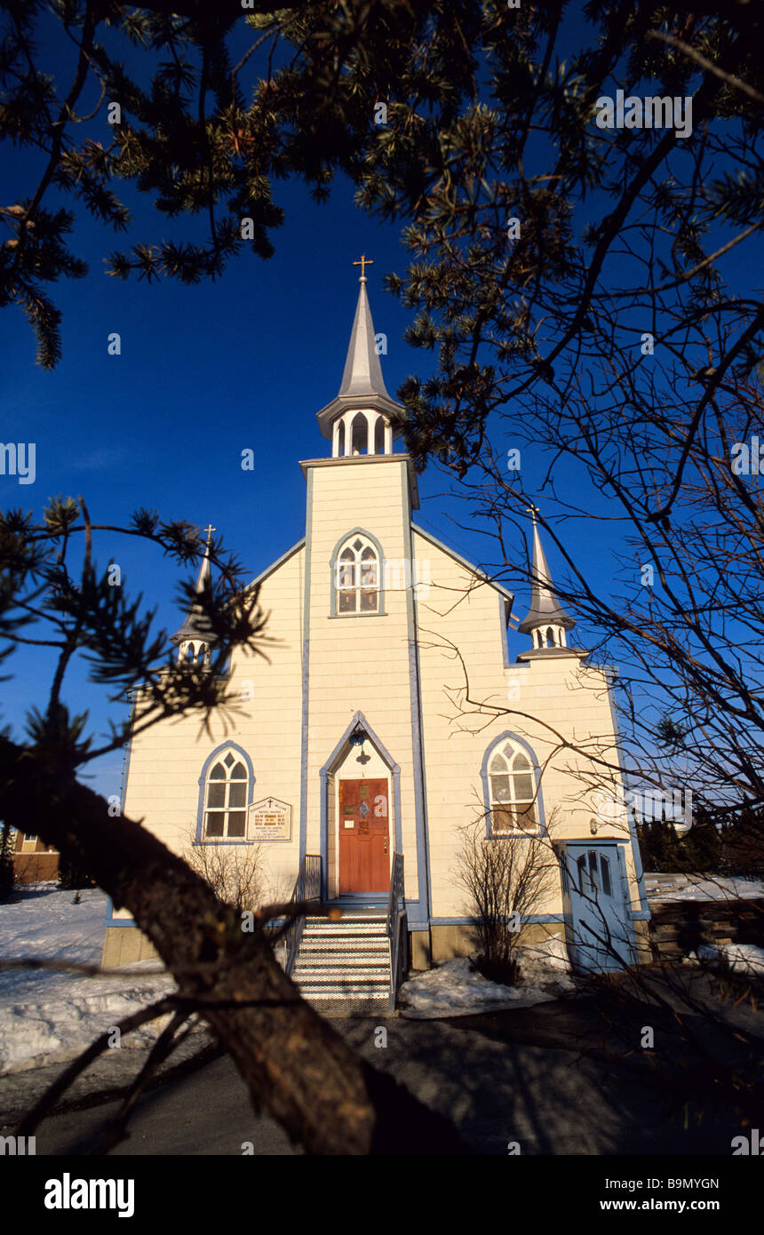 Kanada, Provinz Quebec, James Bay, Chisasibi Dorf, St. Joseph Kirche Stockfoto