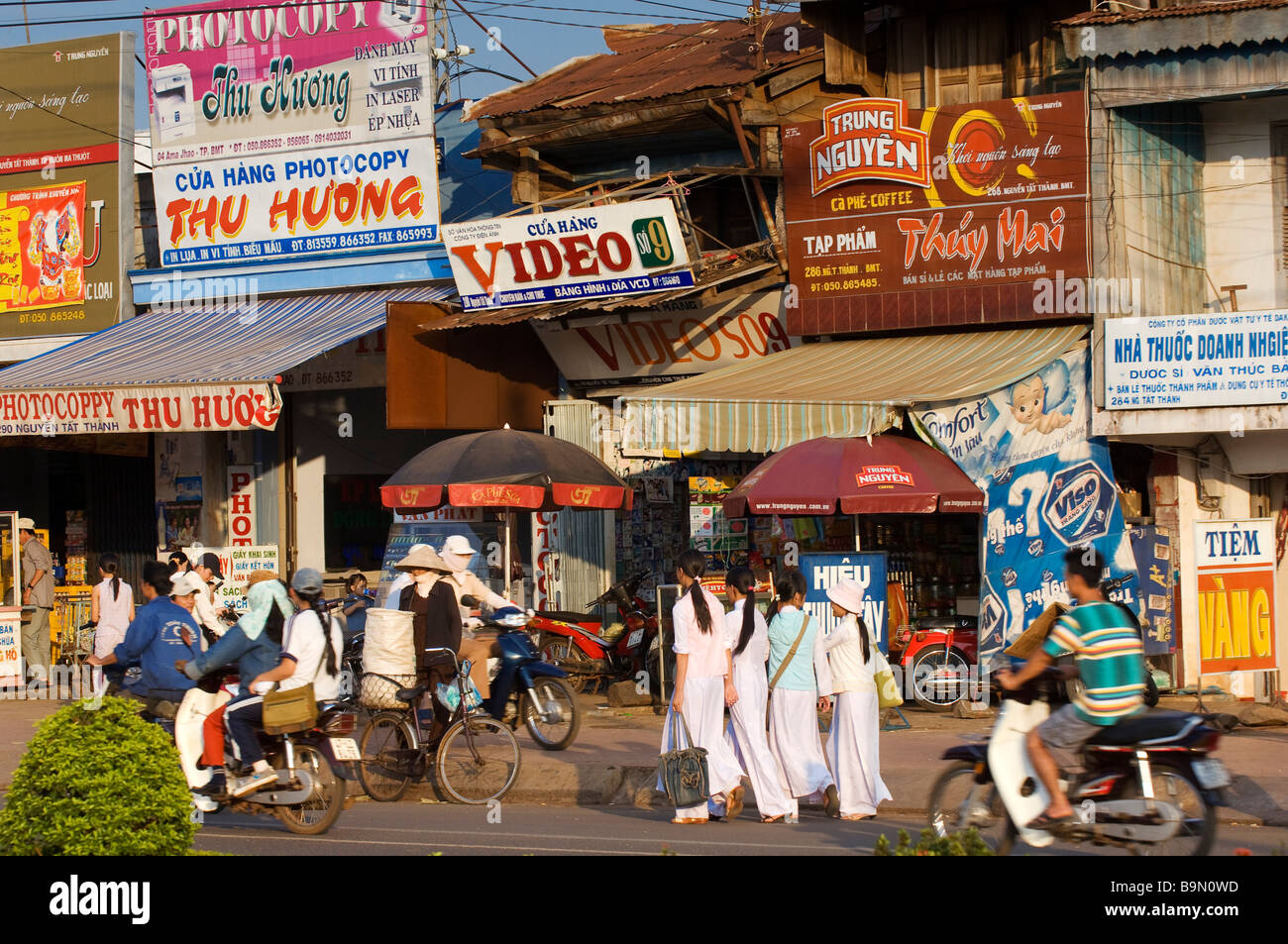 Vietnam, Highlands, Provinz Dak Lak, Ban Me Thuot Stadt Stockfoto