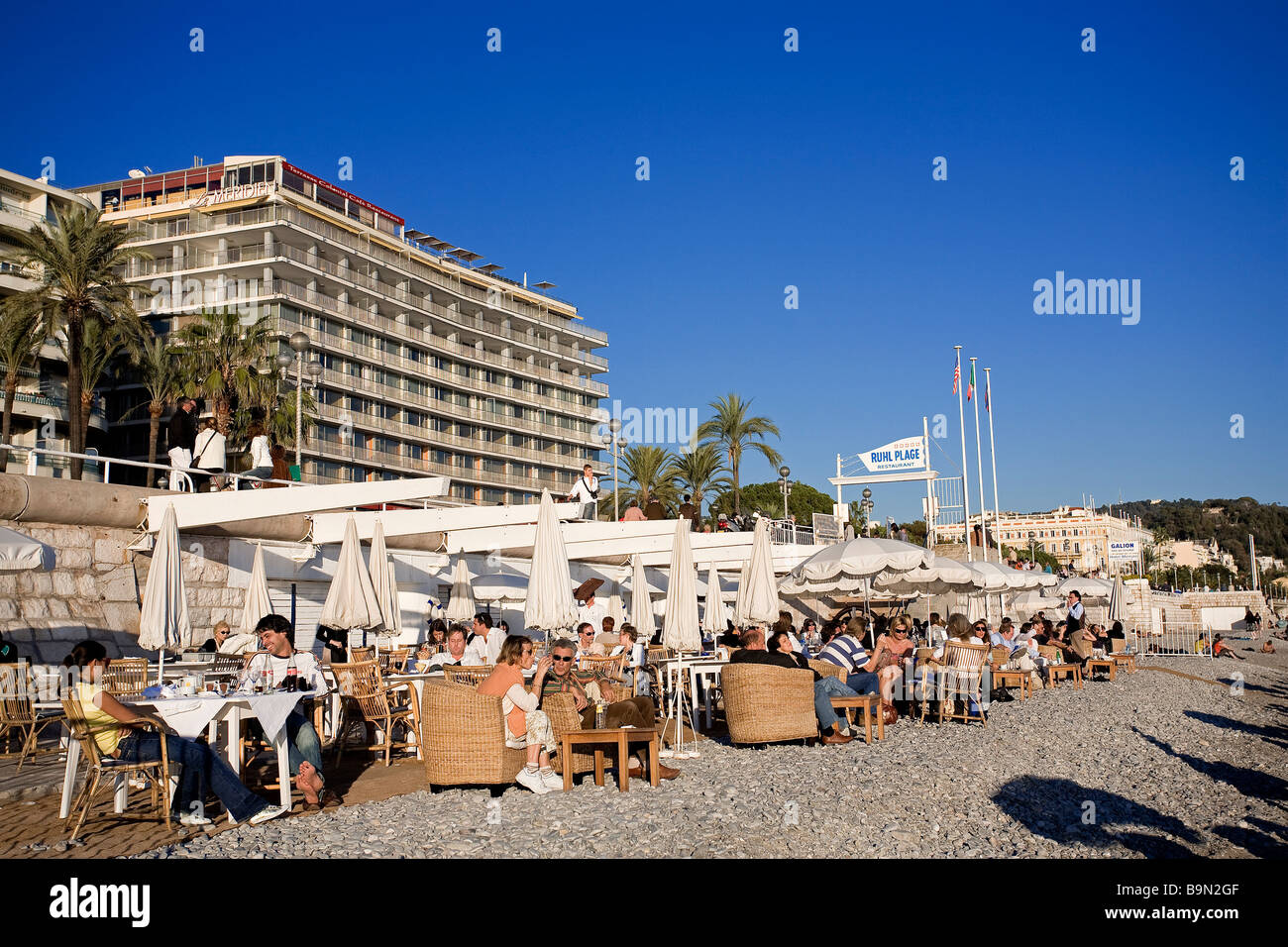 Frankreich, Alpes Maritimes, Nizza, Strand Ruhl Stockfoto