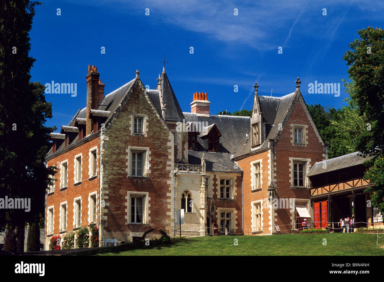 Frankreich, Indre et Loire, Amboise, Le Clos Luce Schloss, Leonardo Da Vinci Park (Leonardo Da Vincis letztes Haus) Stockfoto