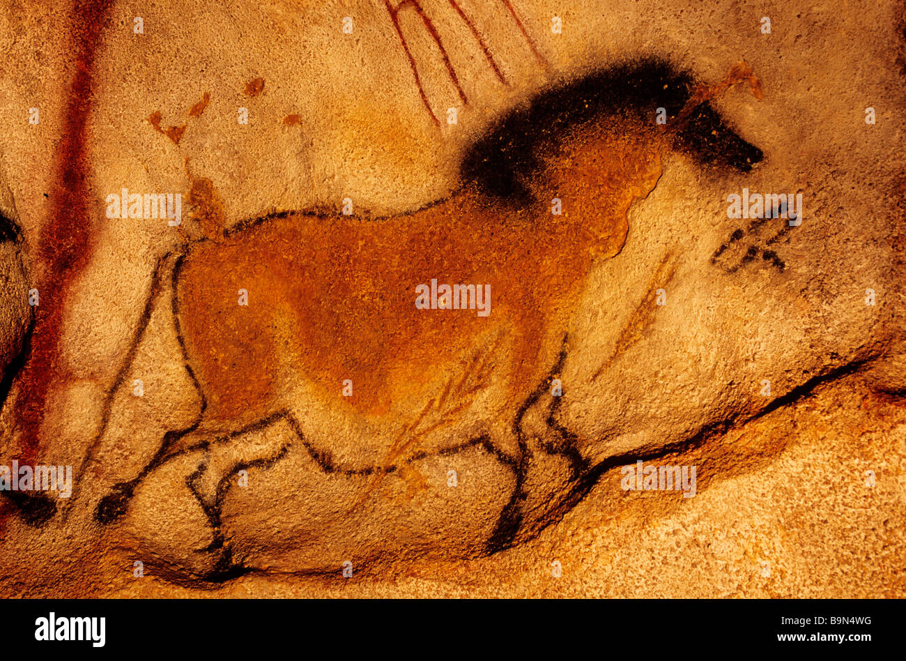 Frankreich, Dordogne, Perigord Noir Vézère-Tal, Montignac Sur Vezere, Website, die als Weltkulturerbe von der UNESCO, Lascaux II eingestuft Stockfoto