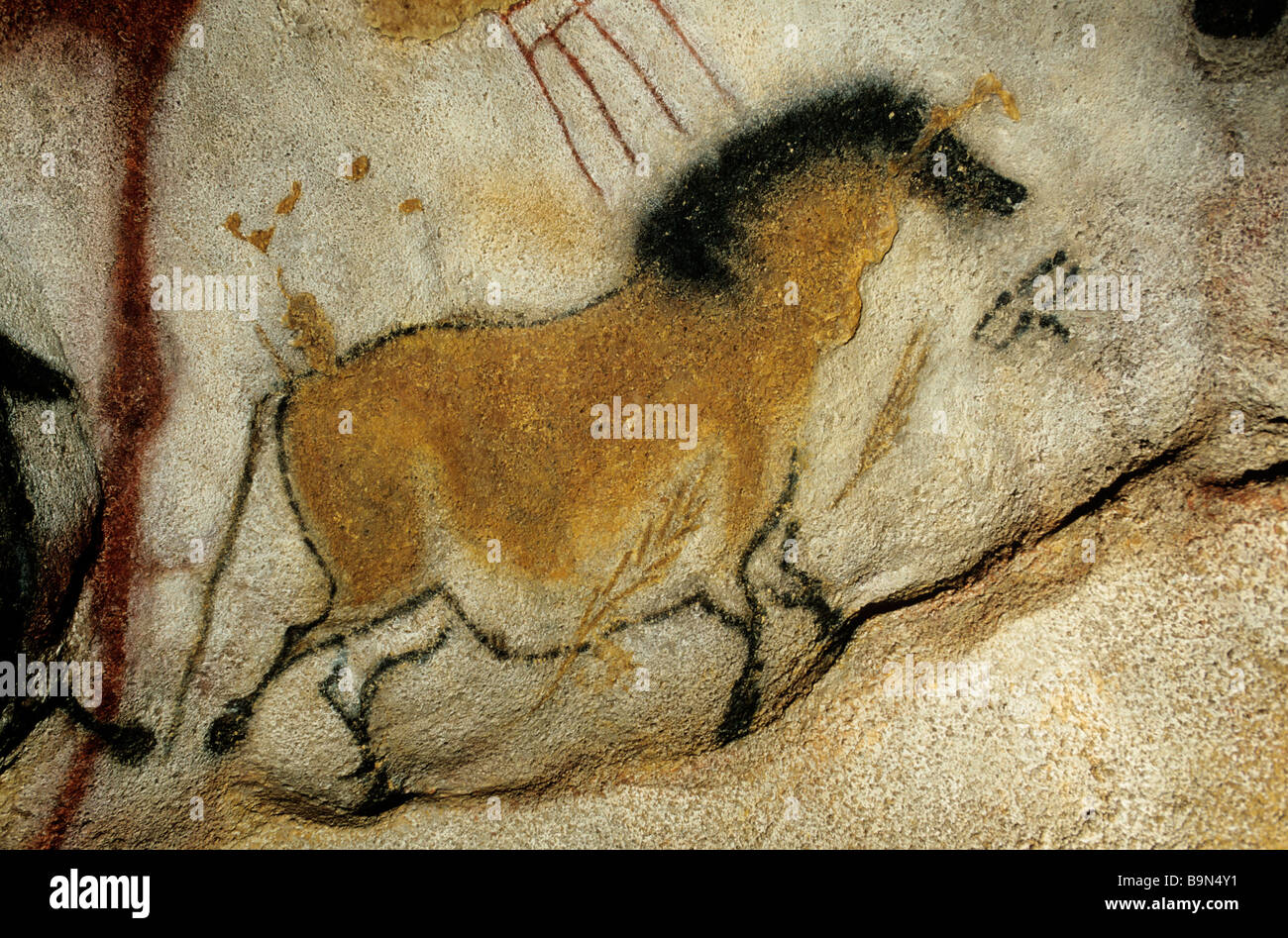 Frankreich, Dordogne, Perigord Noir Vézère-Tal, Montignac Sur Vezere, Website, die als Weltkulturerbe von der UNESCO, Lascaux II eingestuft Stockfoto