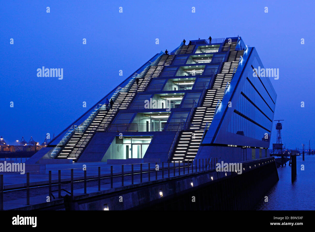 Dockland Bürogebäude in Hamburg, Deutschland, Europa Stockfoto