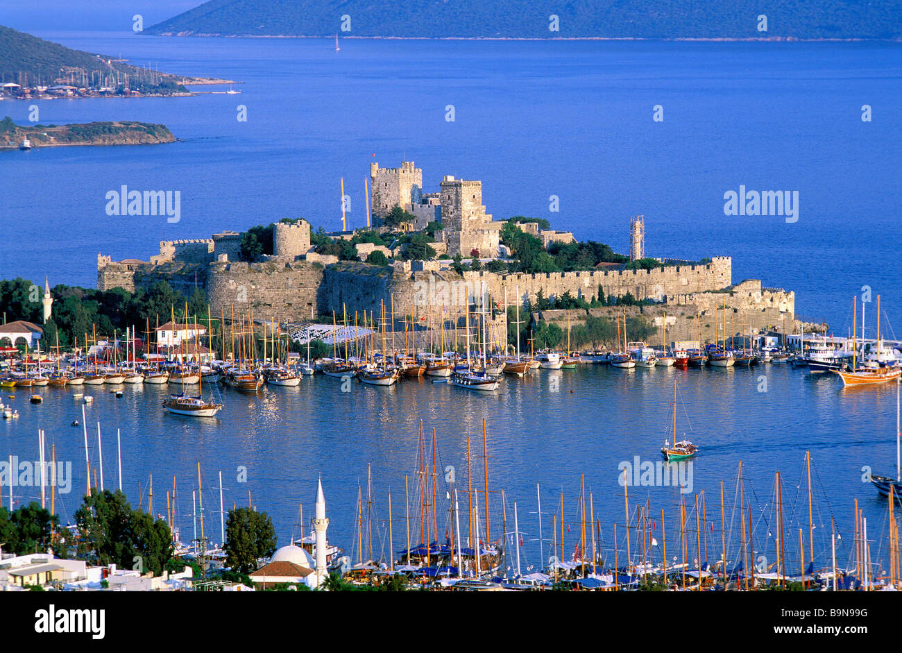 Türkei, Ägäis, Bodrum, St. Peter Burg Stockfoto