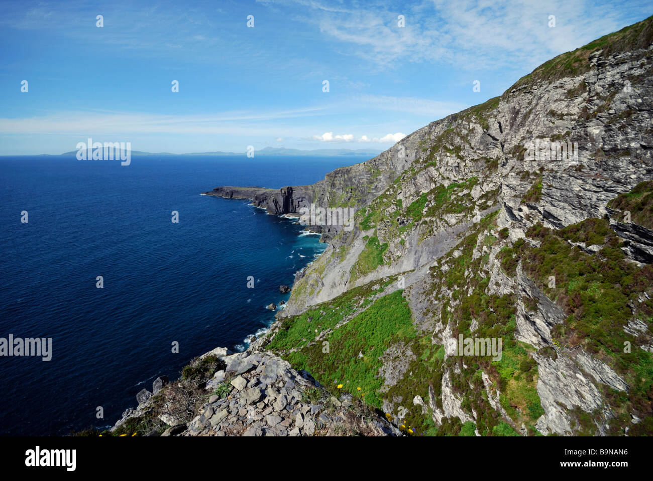 Fogher Klippen, Valentia Island, Co. Kerry, Irland Stockfoto