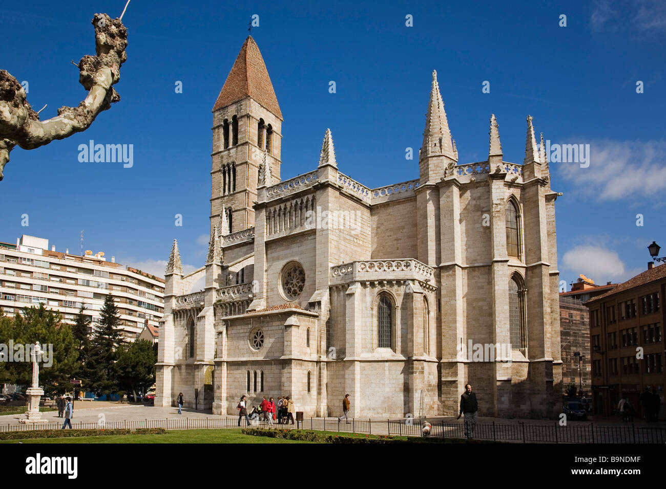 Kirche von Santa Maria De La Antigua Valladolid Castilla Leon Spain Stockfoto