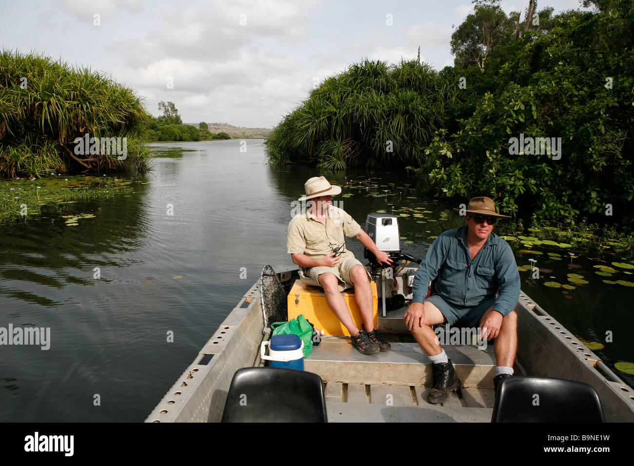 Wildlife Reise in der Natur zu reservieren, in der Nähe von Mount Borradaile, heiligen Berg der Aborigines, Arnhemland, Australien Stockfoto