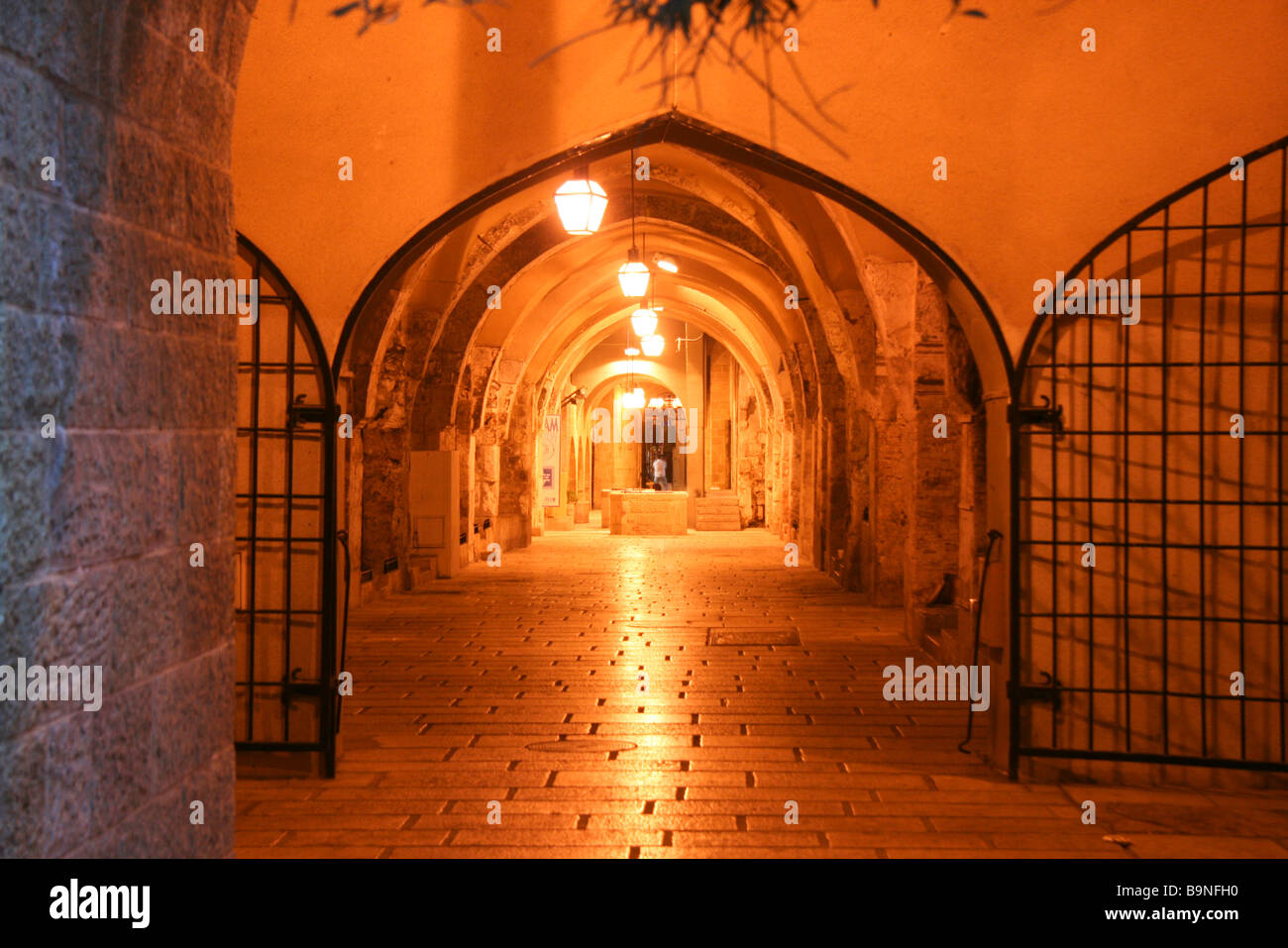 Israel Jerusalem Altstadt Interior The Cardo Stockfoto