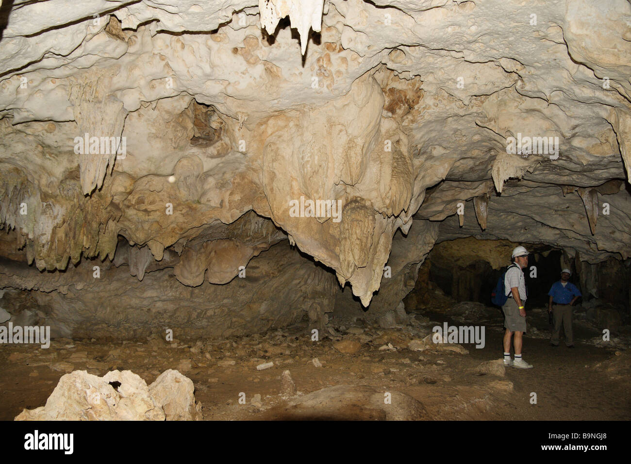 Mexiko Yucatan 2009 Aktun Chen Cenote Höhle Park Tulum unterirdischen Rundgang Stockfoto