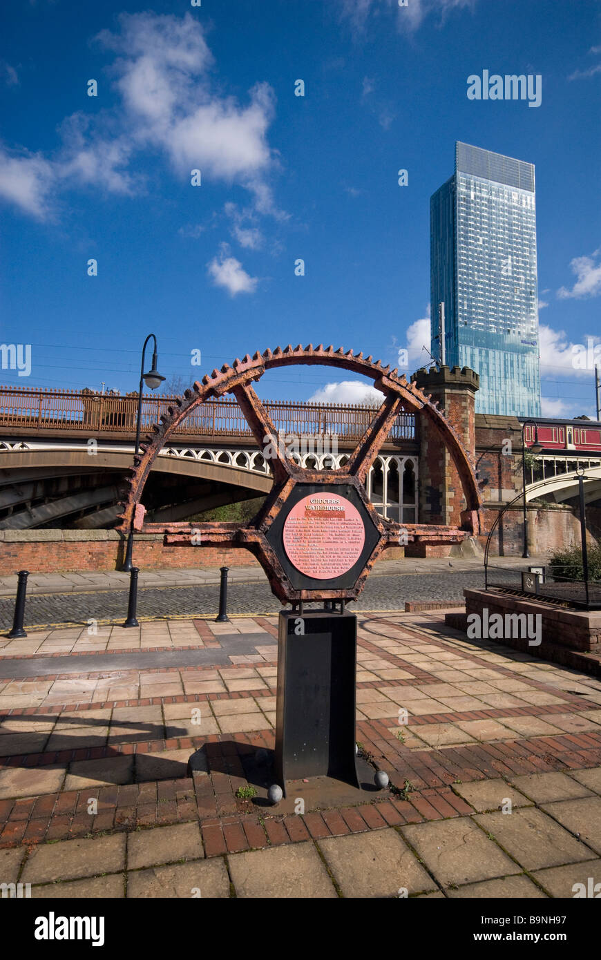 Industriekultur Castlefield Bereich Manchester Stockfoto