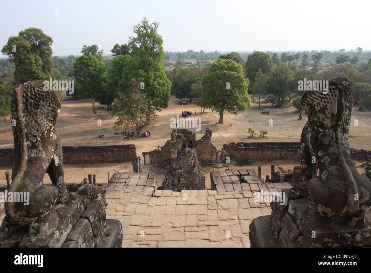 Blick vom Pre Rup Tempel in Angkor Wat, Kambodscha Stockfoto