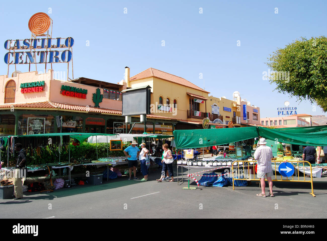 Samstag Markt, Caleta de Fuste, Fuerteventura, Kanarische Inseln, Spanien Stockfoto