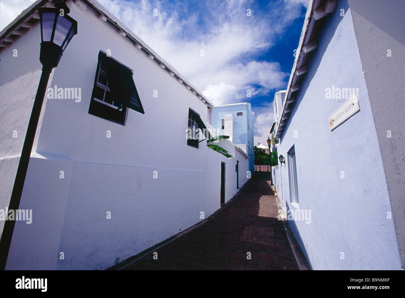 Friseur s Gasse St George Bermuda Stockfoto