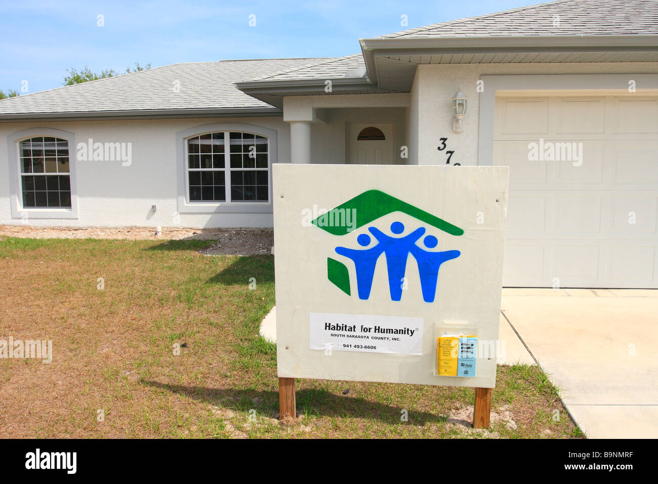 ein Haus gebaut, durch das Programm von Habitat For Humanity in Florida in den USA Stockfoto