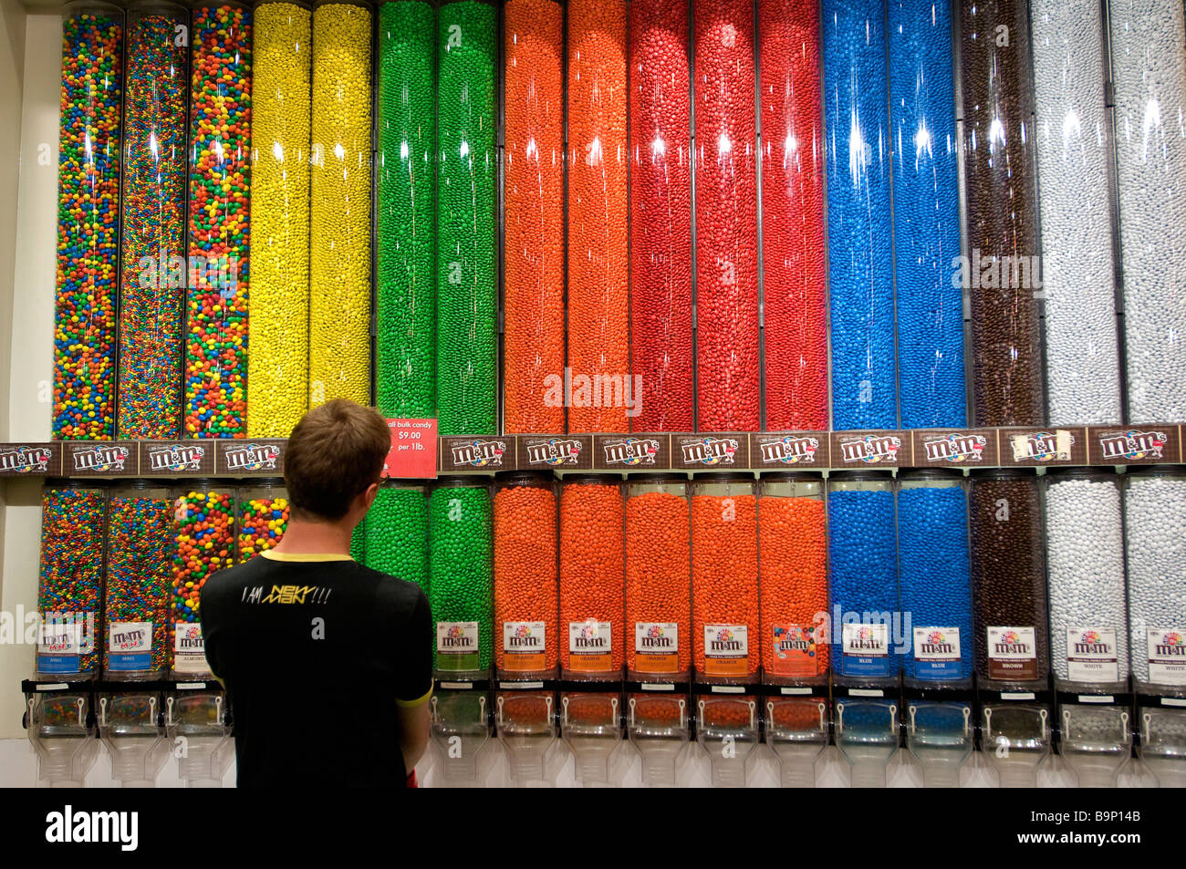 USA, Nevada, Las Vegas, M und M Store, BulkSchokolade Stockfotografie