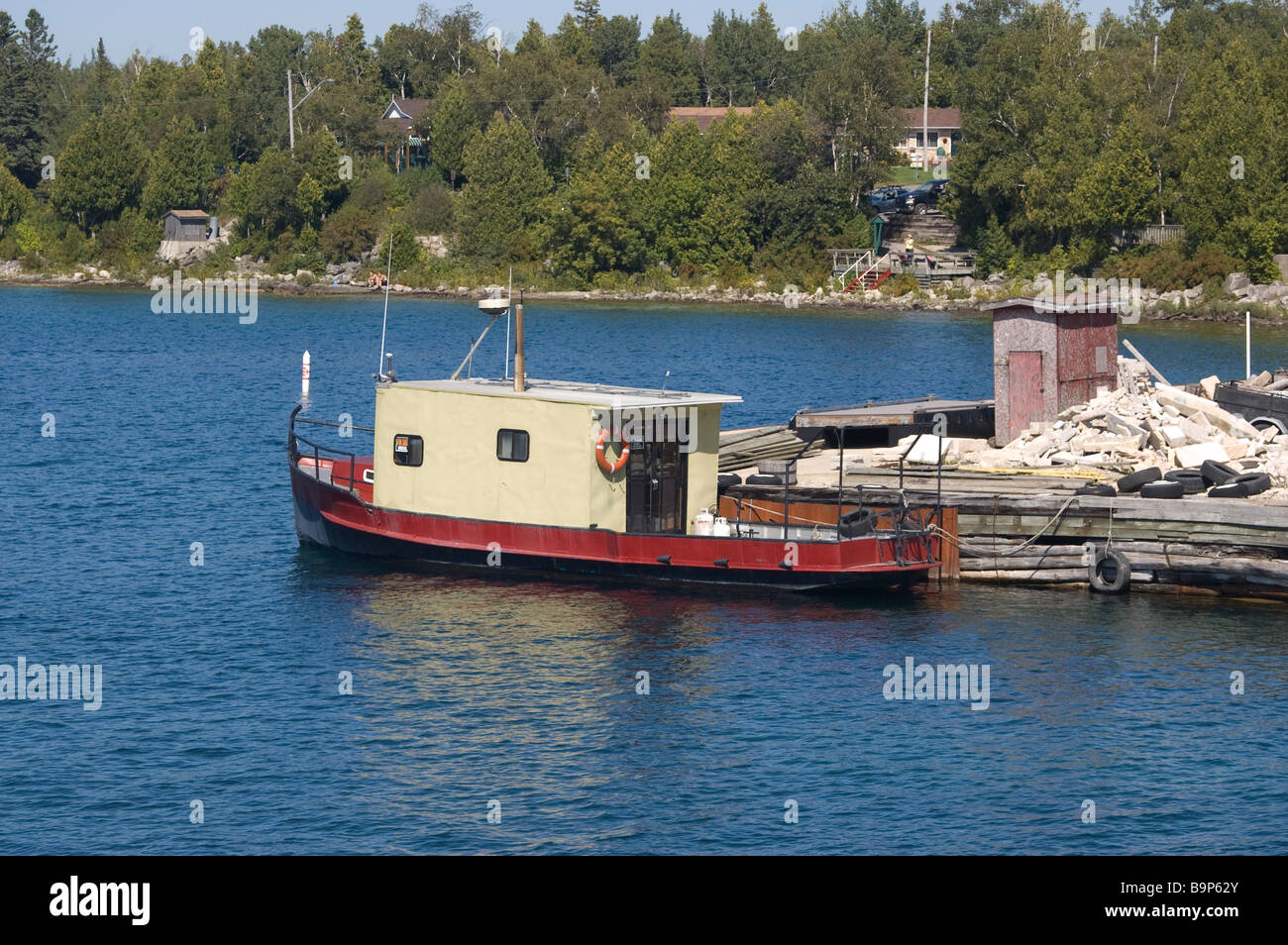 Kleinboot in Tober Morey in Ontario Kanada Stockfoto