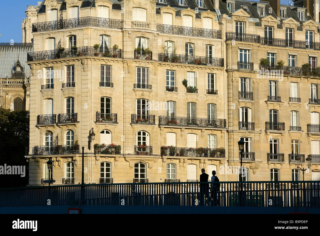 Frankreich, Paris, Ufer des Flusses Seine Weltkulturerbe der UNESCO, Ile De La Cite, Quai Aux Fleurs Stockfoto