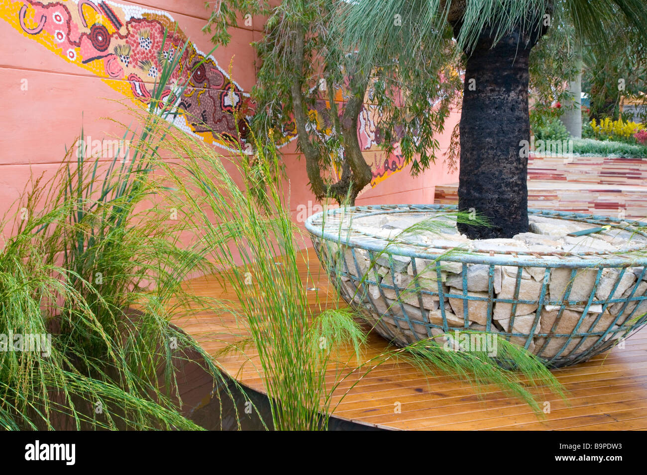Details des Gartens bei Chelsea Flower Show Stockfoto Details des Gartens bei Chelsea Flower Show Stockfoto
