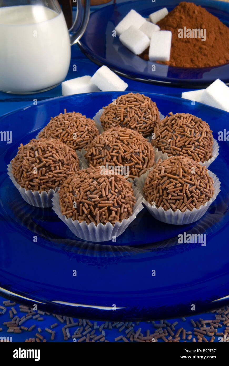 Brigadeiros Brasilien brasilianische Dessert brasilianische Küche Stockfoto