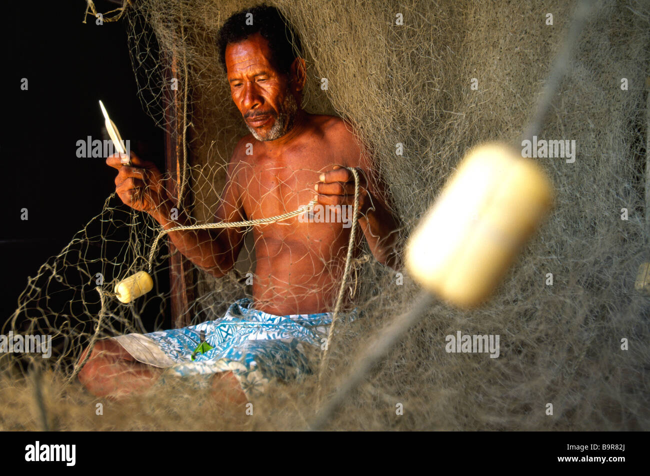 Papua New Guinea, Central Province, Port Moresby, Kido, Ela Beach, Hiri Moale Festival, Motu und Koïtabu Stamm, Fischer Stockfoto