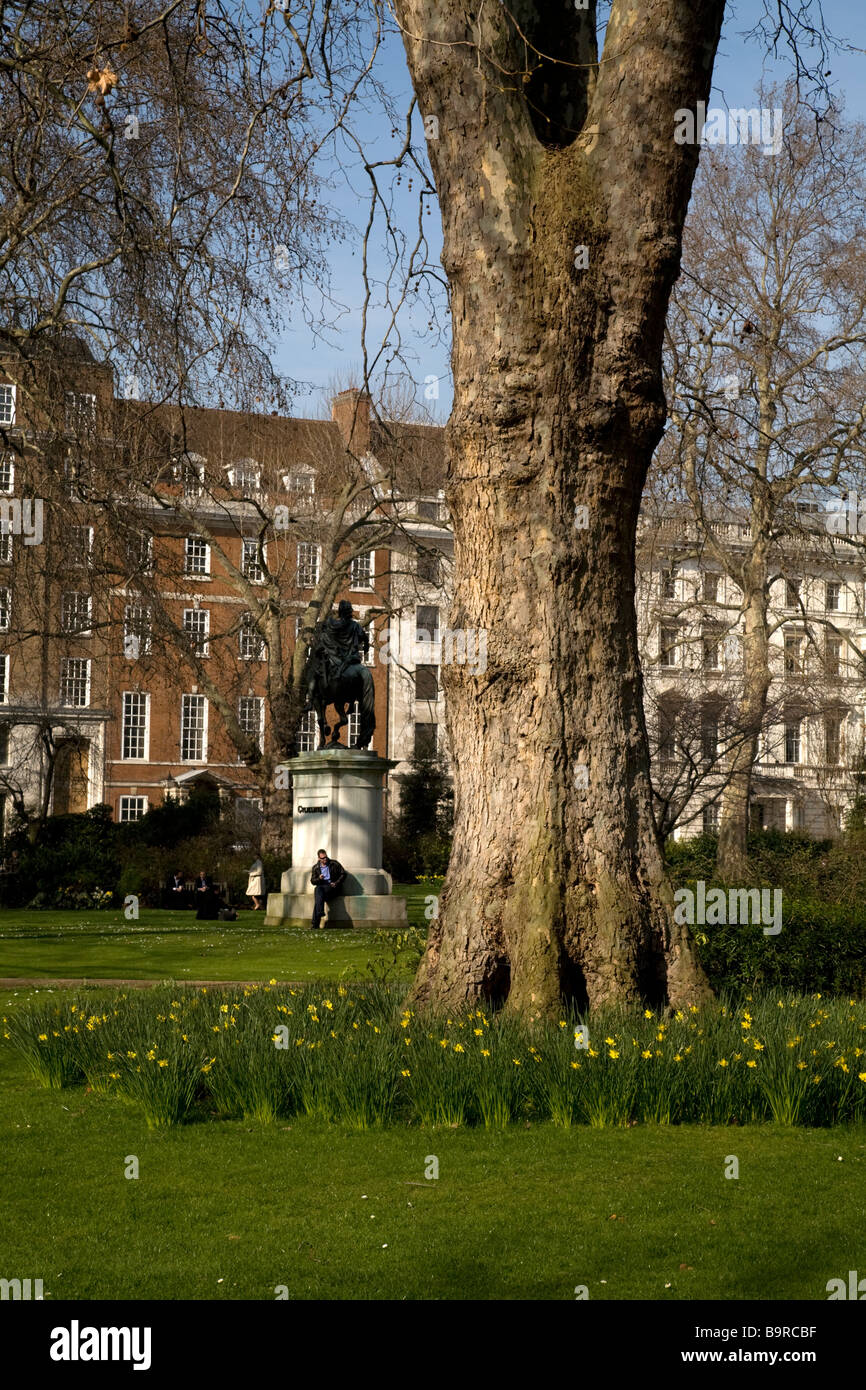 Frühling-St James Square London England Stockfoto