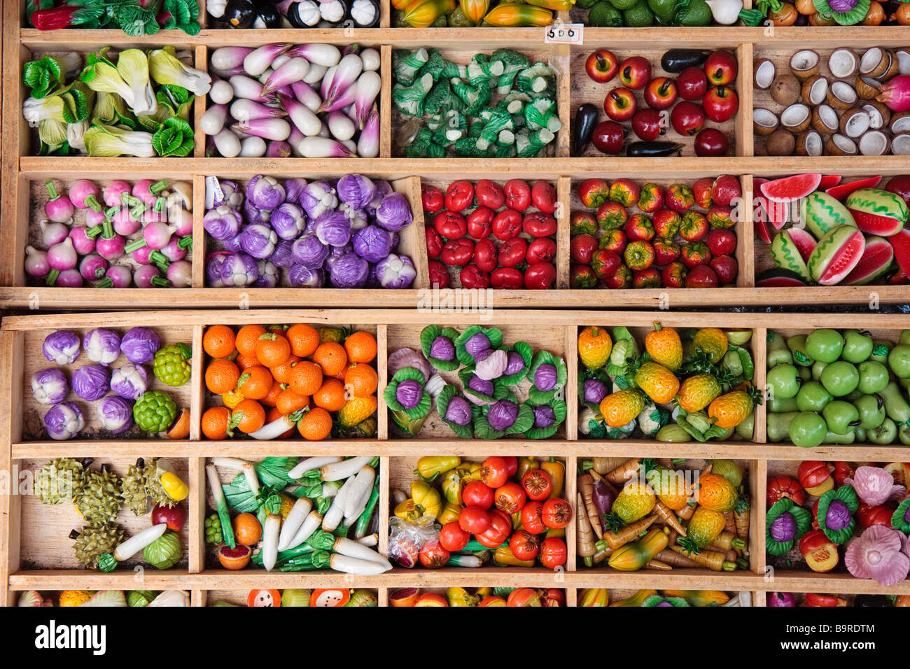 Obst und Gemüse Schnickschnack Stockfoto