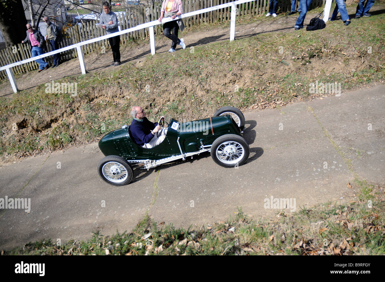 Brooklands Test Hill Centenary Event 22 03 2009 Austin sieben einzelnen Seater 1931 1936 Stockfoto