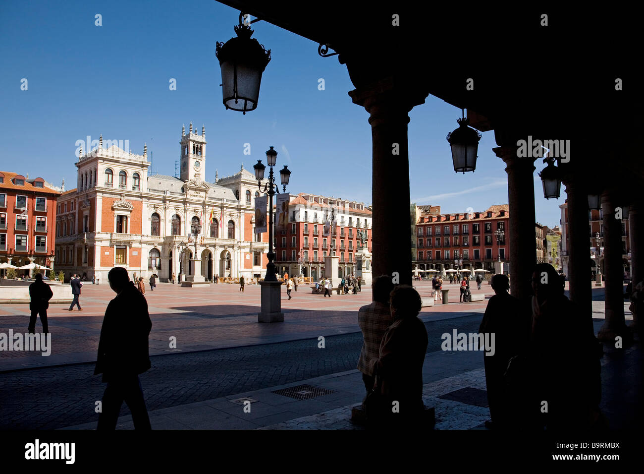 Plaza Mayor Valladolid Castilla Leon España Plaza Mayor Valladolid Castilla Leon Spanien Stockfoto