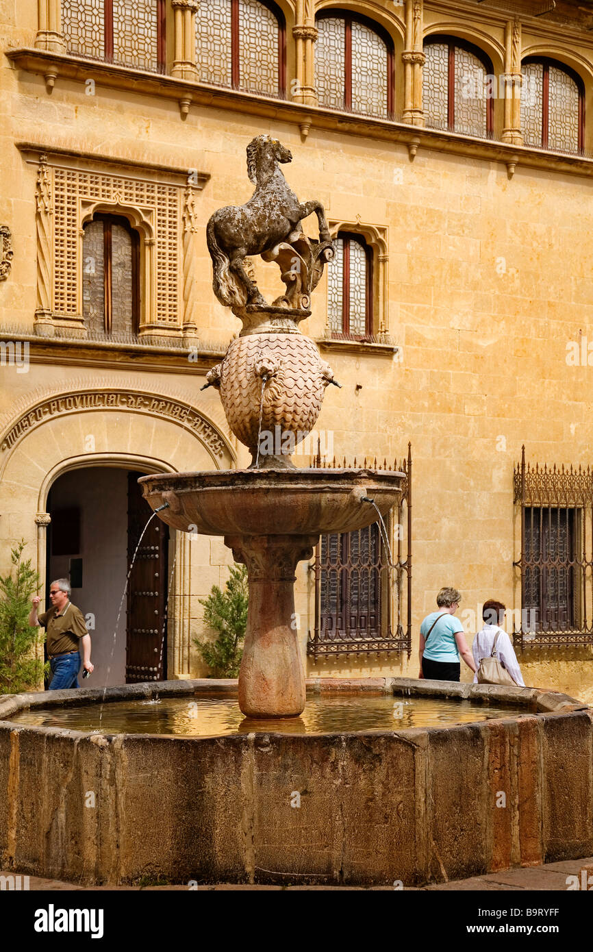 Plaza del Potro und Provincial Museum of Fine Arts Cordova Andalusien Spanien Stockfoto