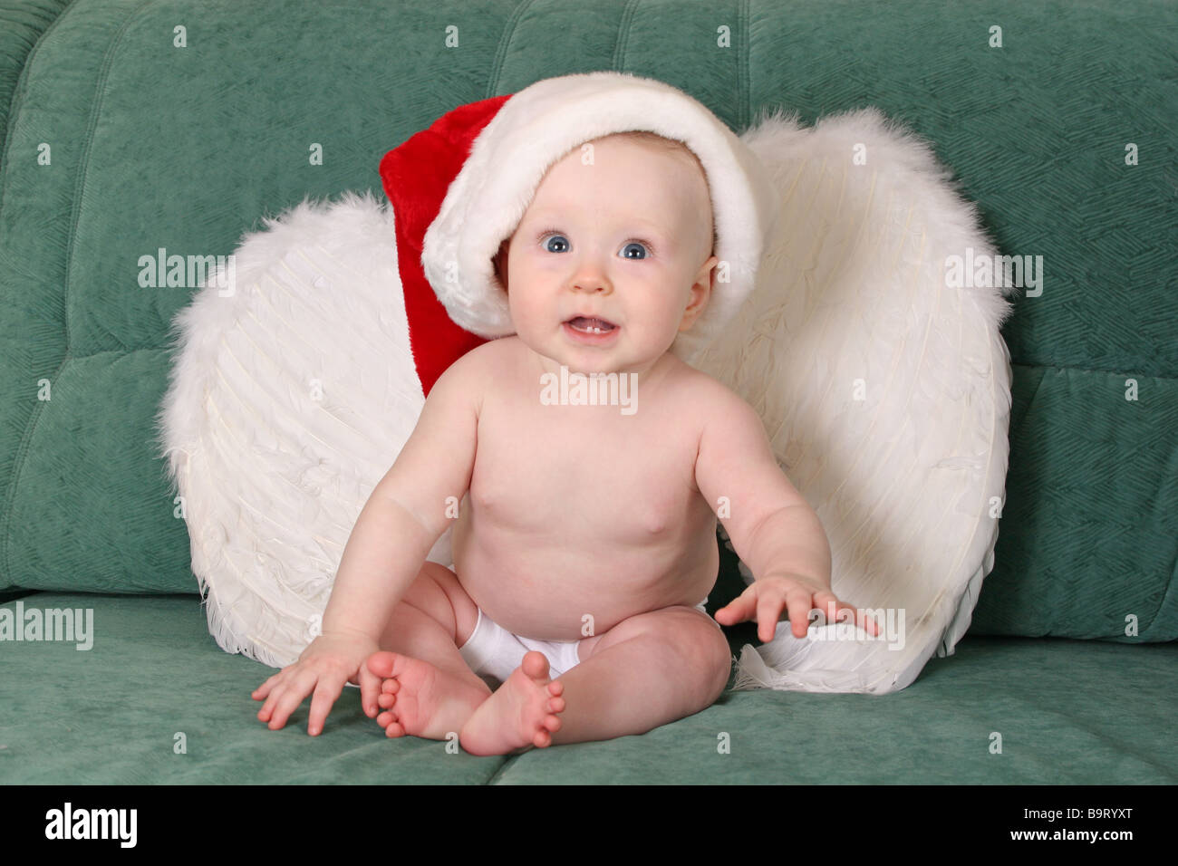 Baby-Weihnachtsengel Stockfoto