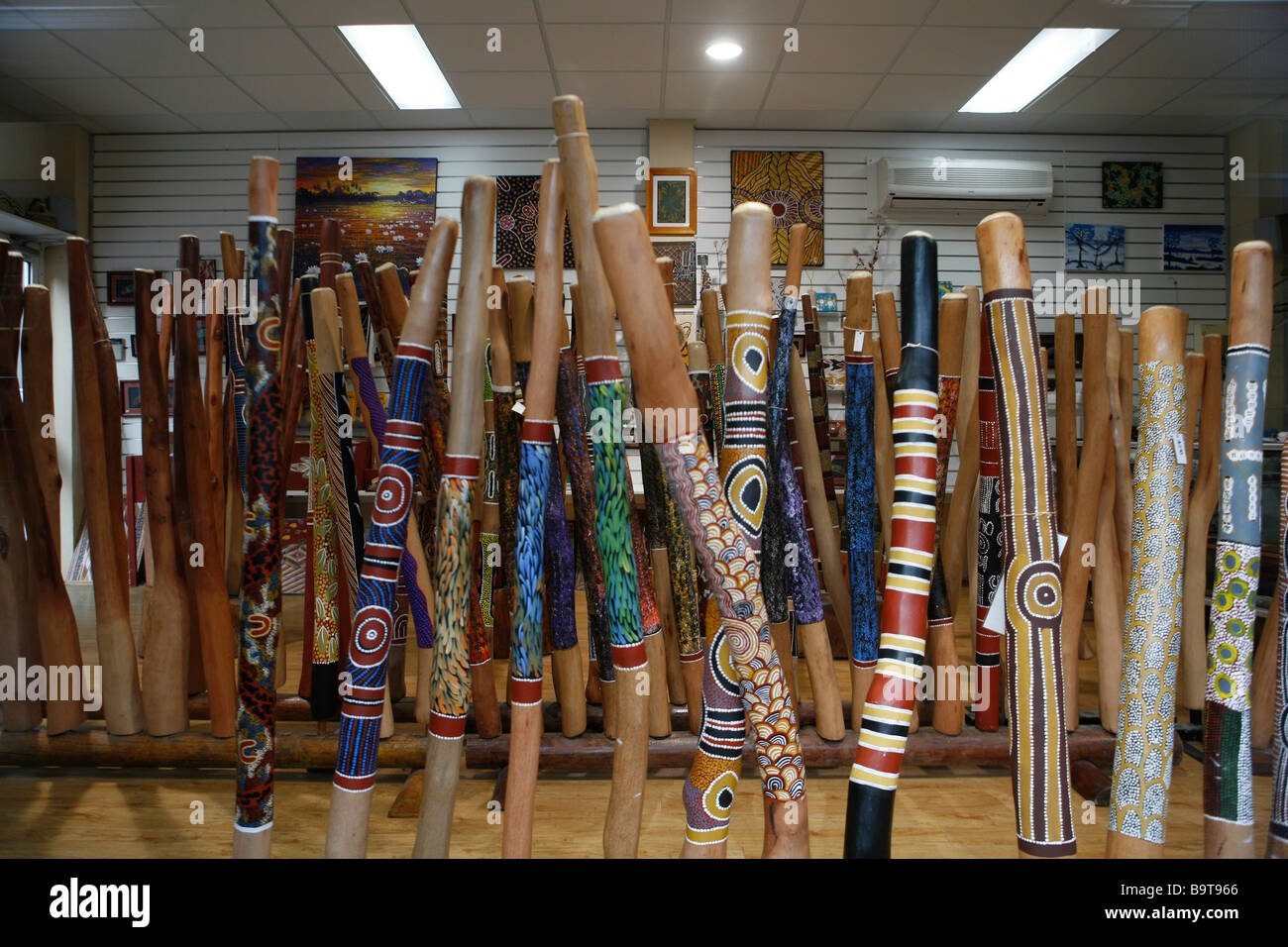 Didgeridoo Shop in Darwin, Australien Stockfoto