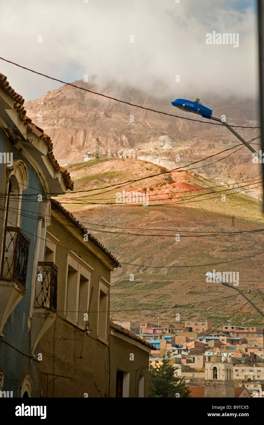 Potosi und die Rich Hill Bolivien Südamerika reisen Reiseziel Kolonialarchitektur Stockfoto