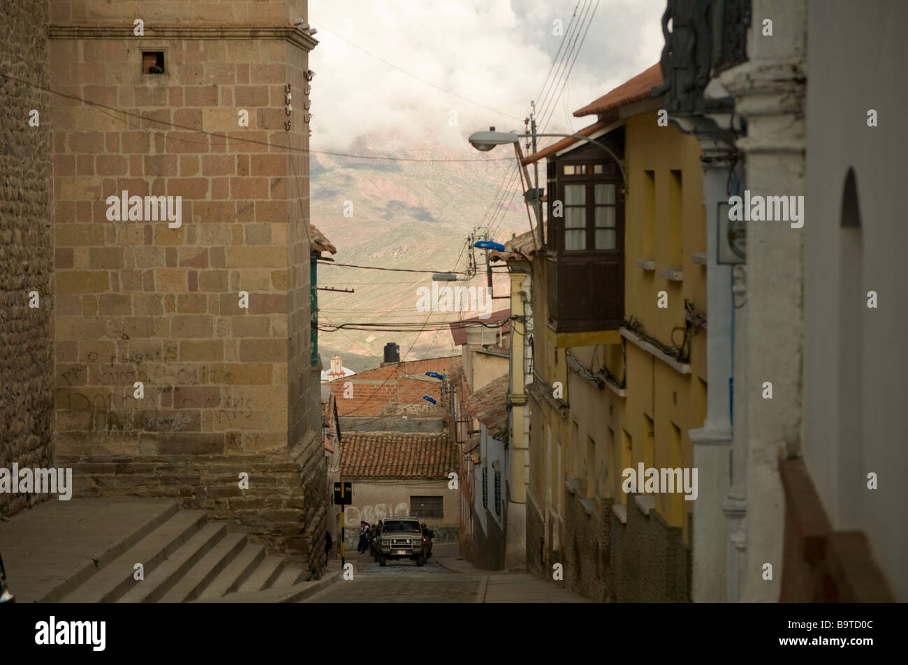 Potosi und die Rich Hill Bolivien Südamerika reisen Reiseziel Kolonialarchitektur Stockfoto