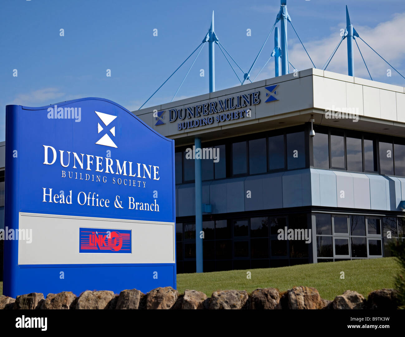 Dunfermline Bausparkasse, Head Office, Dufermline, Fife, Schottland, UK, Europa Stockfoto