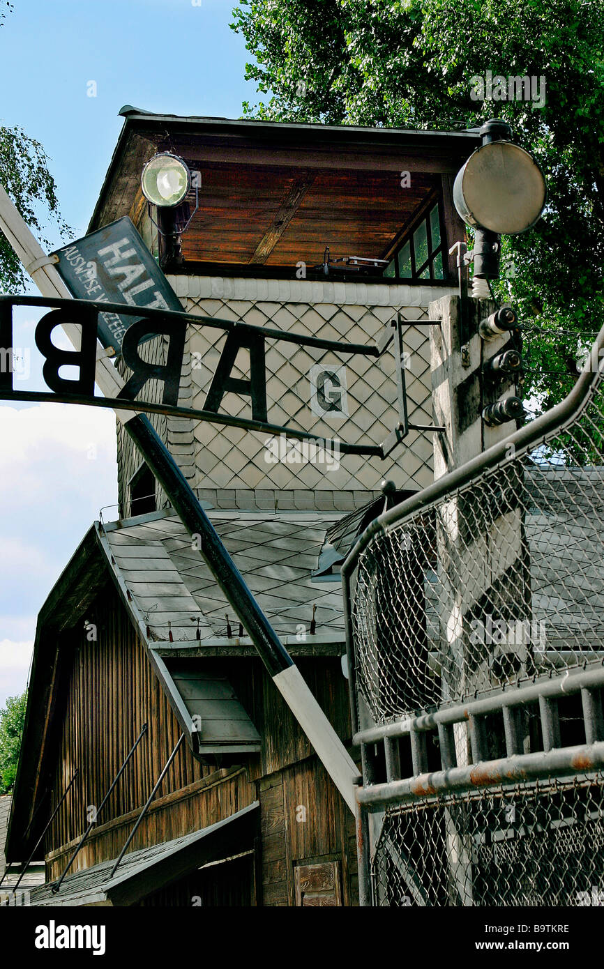 Haupttor des Auschwitz ich. Stockfoto