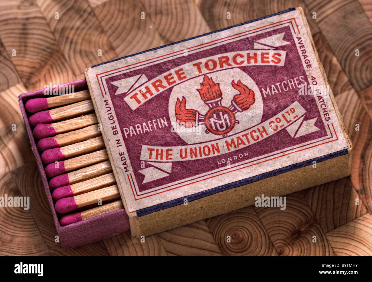 Vintage Matchbox aus 60er Jahren Stockfoto