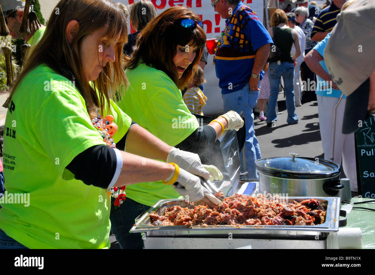 Imbissstände in Lake Wales Karneval Feier Florida zentral-USA Stockfoto