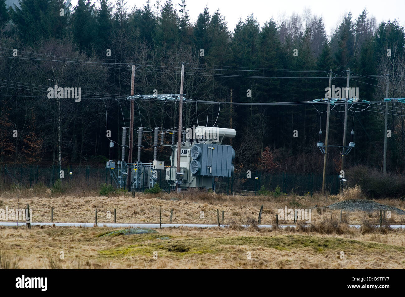 Elektrizitätswerk, Schweden Stockfoto