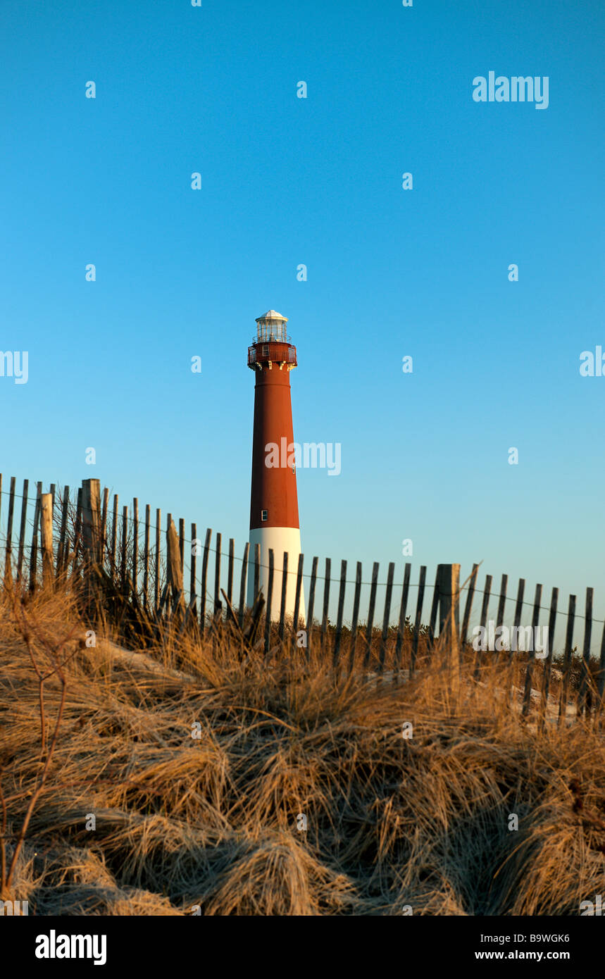 Barnegat Leuchtturm Long Beach Island New Jersey USA Stockfoto