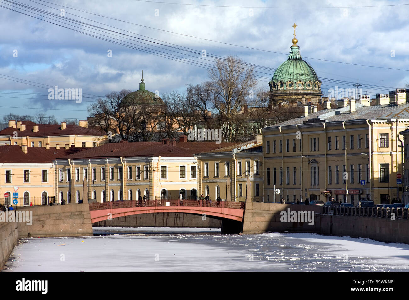 Moyka Fluss St. Petersburg Russland Stockfoto