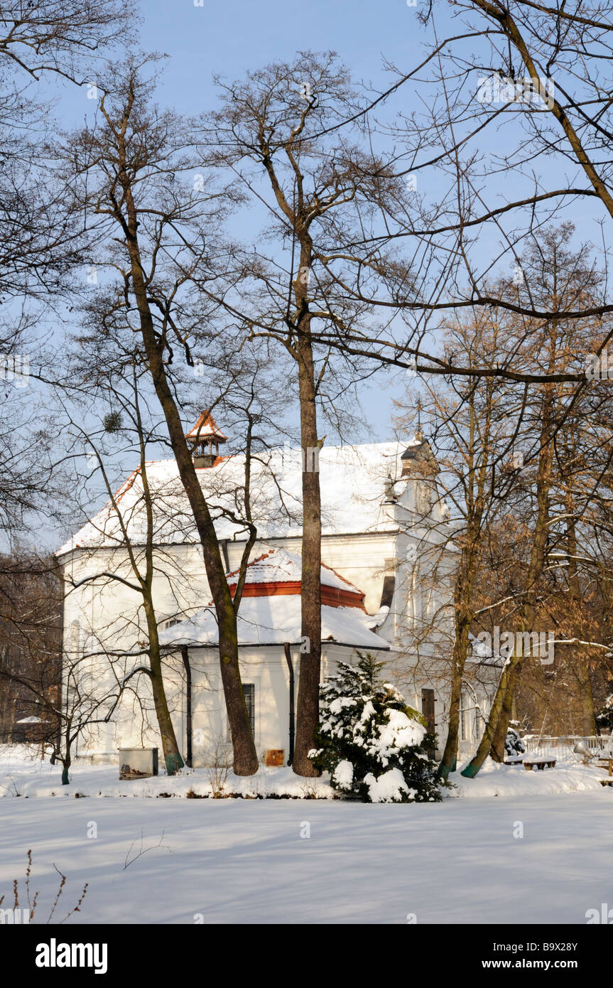 St John Nepomucene Pfarrkirche (b. 1741-47), Zwierzyniec, Polen Stockfoto