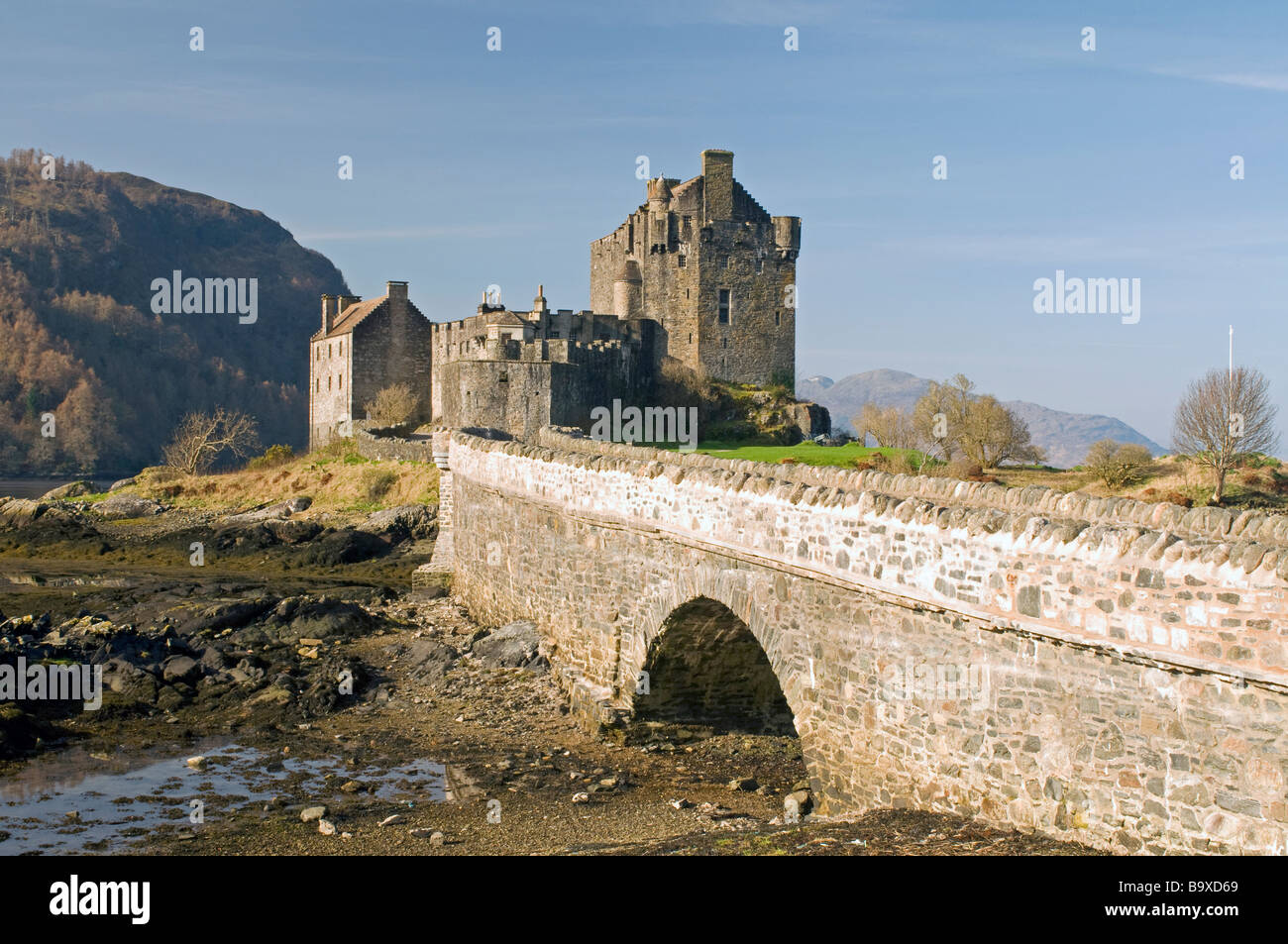 Eilean Donan Castle in Dornie am Loch Duich Lochalsh Inverness-Shire Highland Region Schottland SCO 2236 Stockfoto