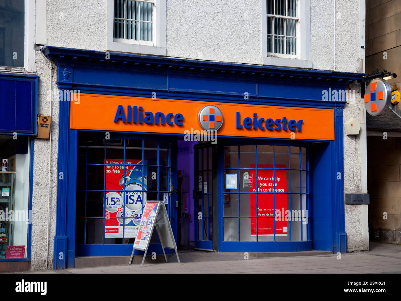 Alliance und Leicester Bau Gesellschaft, Dunfermline, Fife, Schottland, UK, Europa Stockfoto