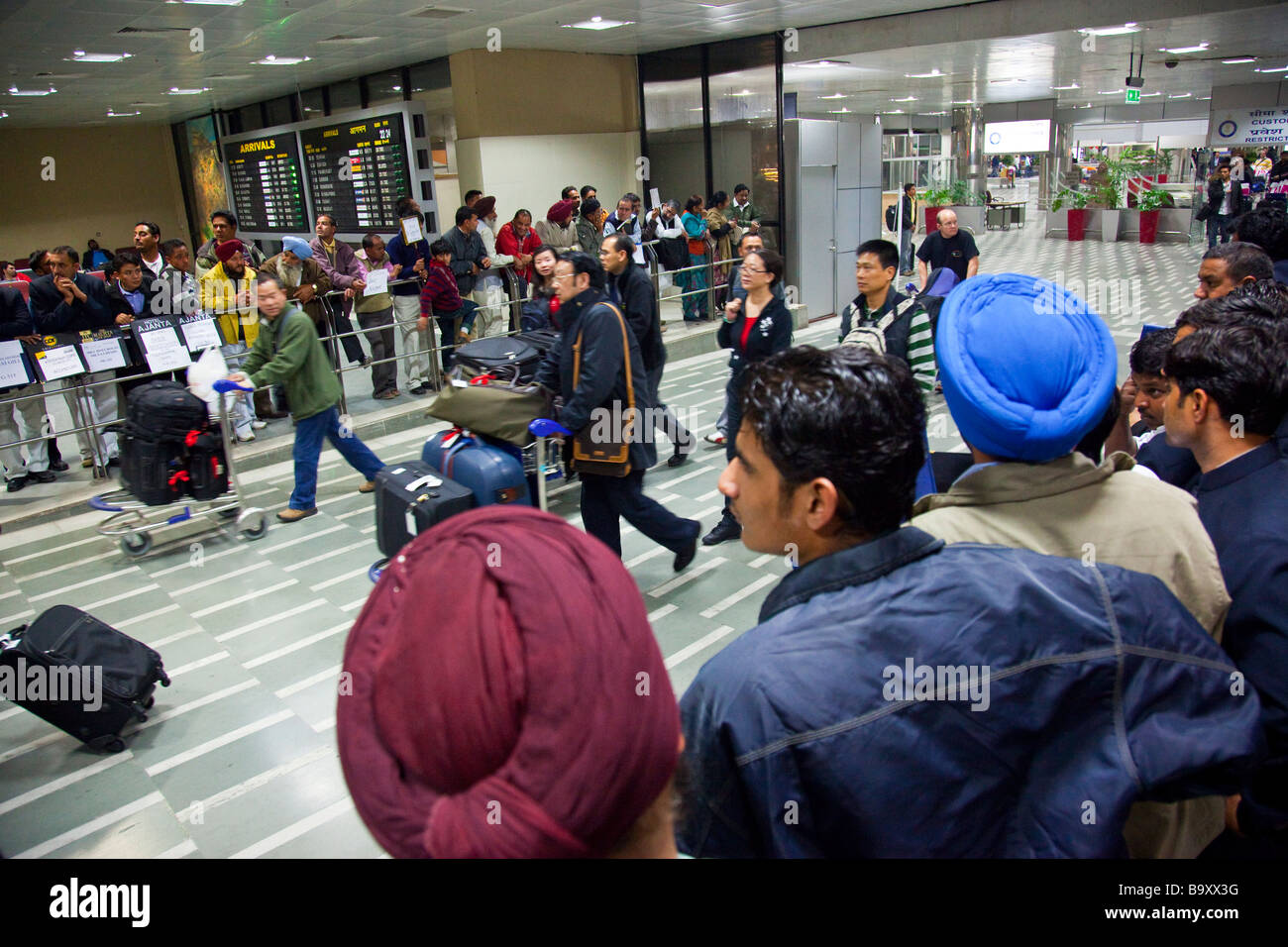 DEL Indira Gandhi International Airport in Delhi Indien Stockfoto