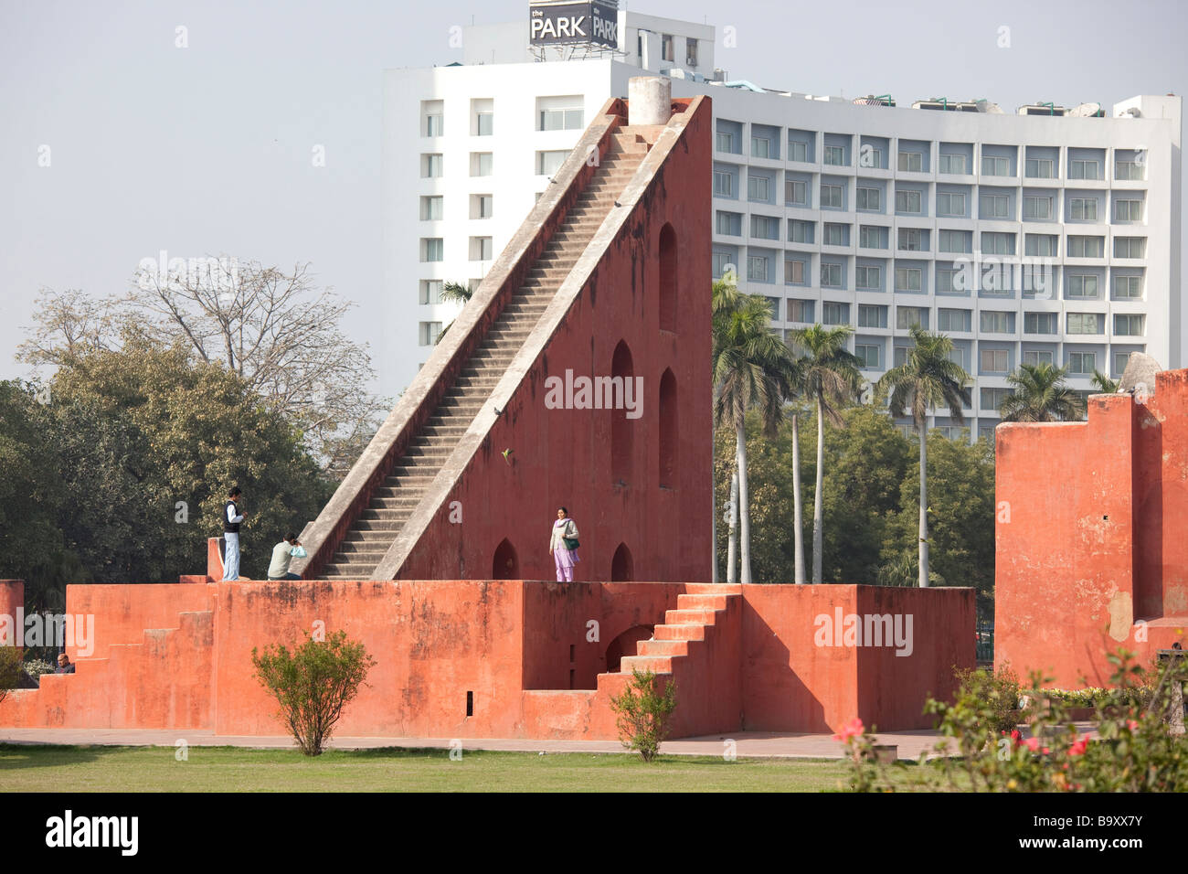Jantar Mantar Sternwarte in Delhi Indien Stockfoto