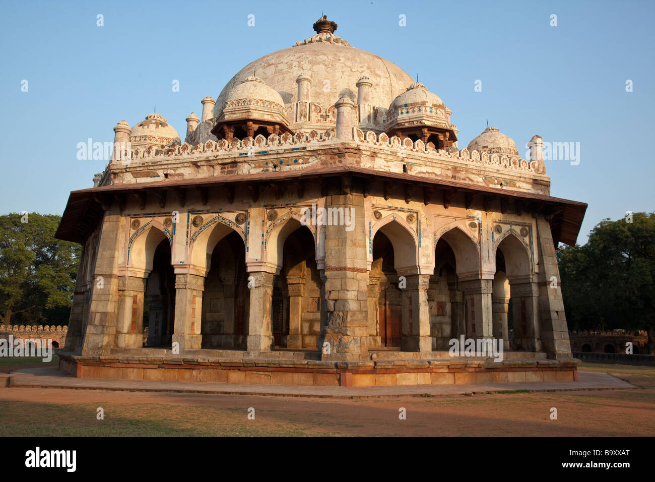 Grab von Ali Isa Khan Niazi am Grab Humayuns in Delhi Indien Stockfoto